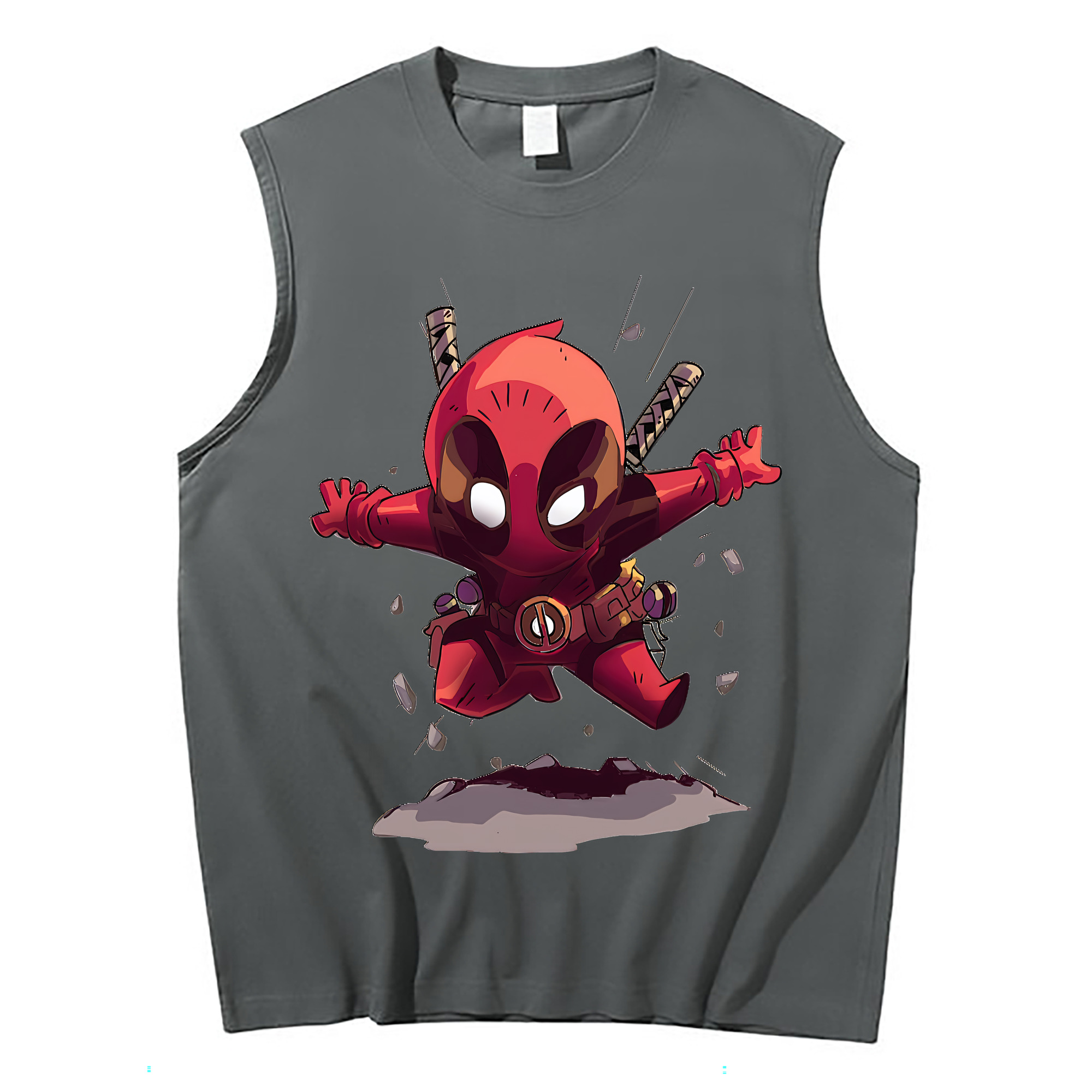 （画像用） Deadpool デッドプール コットン100％タンクトップ（フロントプリント）